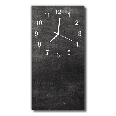 Horloge murale en verre Graphite