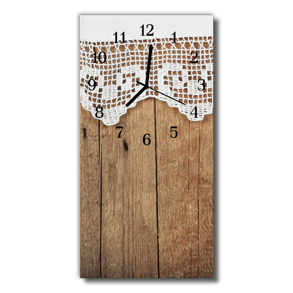 Horloge murale en verre Table