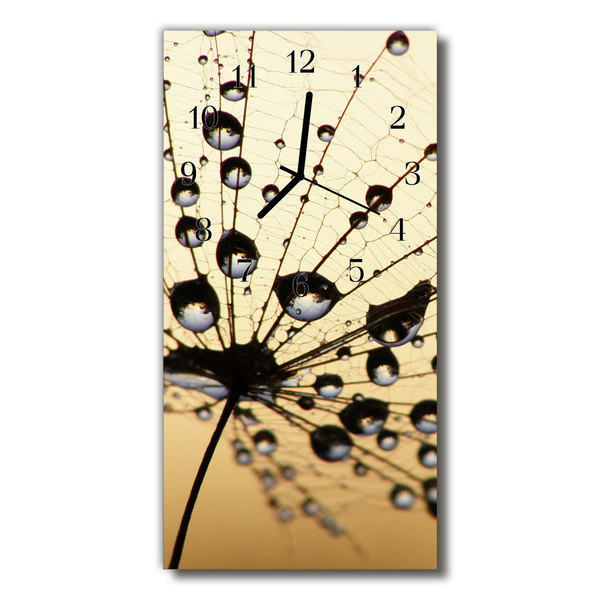 Horloge murale en verre Toile d'araignée