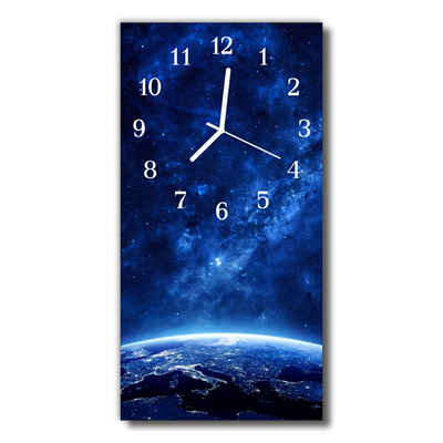 Horloge murale en verre Univers