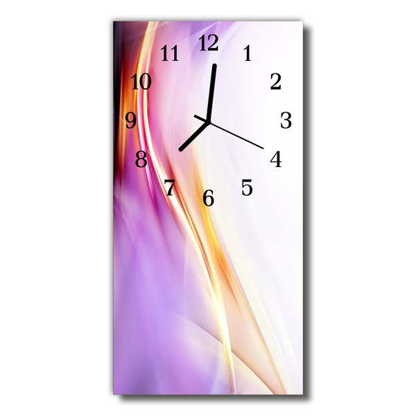 Horloge murale en verre Abstrait