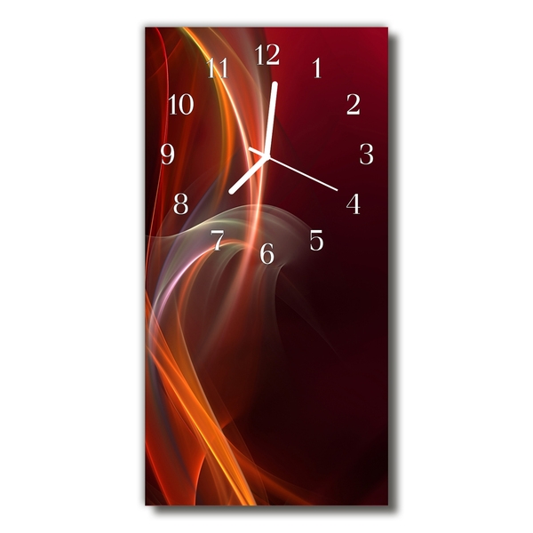 Horloge murale en verre Abstrait