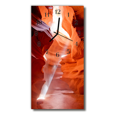 Horloge murale en verre Ravin