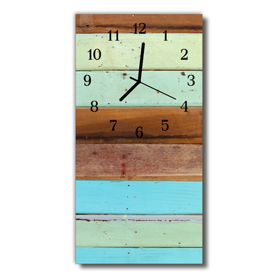 Horloge murale en verre Plaque