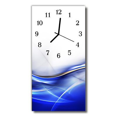 Horloge murale en verre Courbe