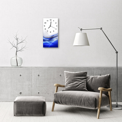 Horloge murale en verre Courbe