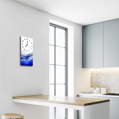 Horloge murale en verre Courbe