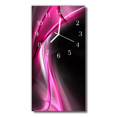 Horloge murale en verre Abstrait