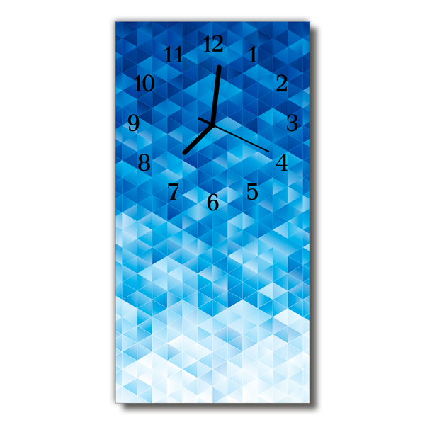 Horloge murale en verre Motif