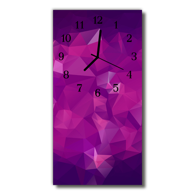 Horloge murale en verre Motif