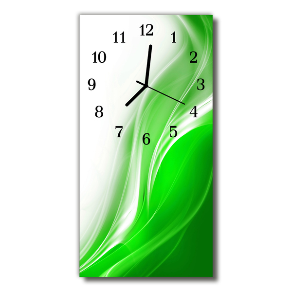 Horloge murale en verre Abstrait