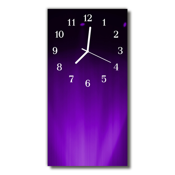 Horloge murale en verre Motif