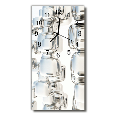 Horloge murale en verre Cubes