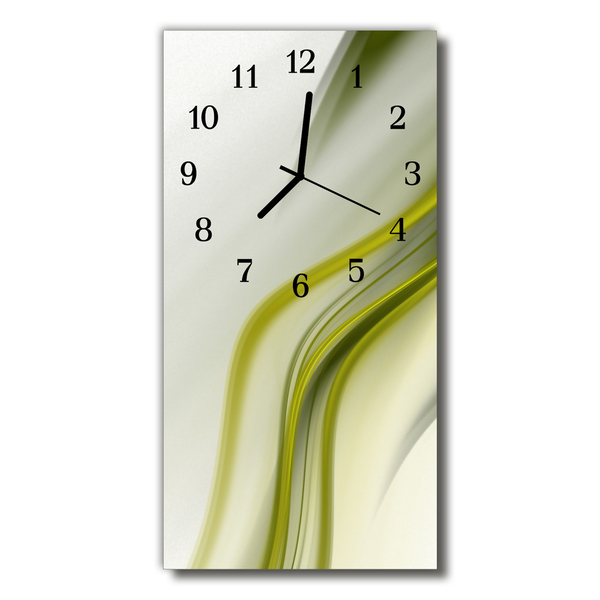 Horloge murale en verre Abstrait