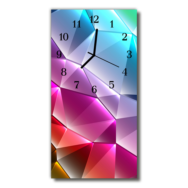 Horloge murale en verre Motif