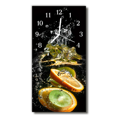 Horloge murale en verre Eau de fruits