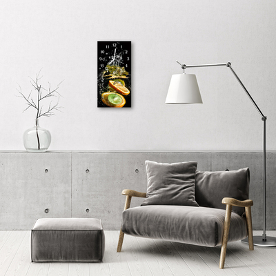 Horloge murale en verre Eau de fruits