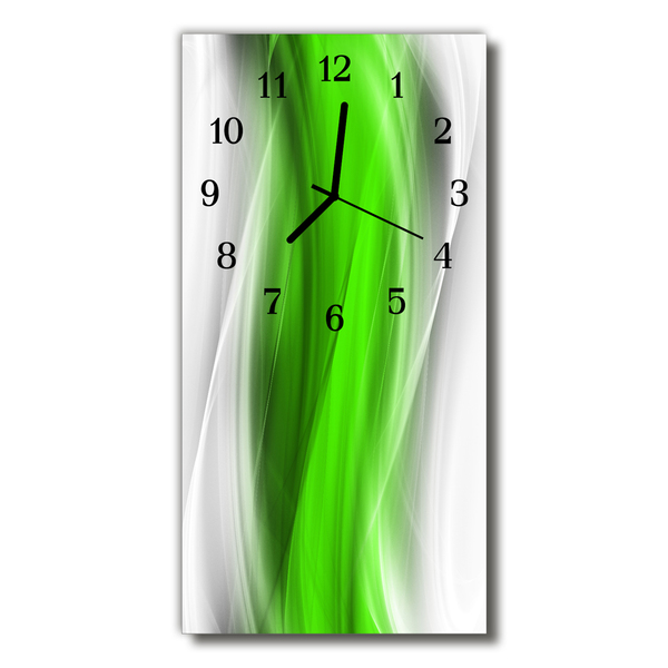 Horloge murale en verre Abstrait