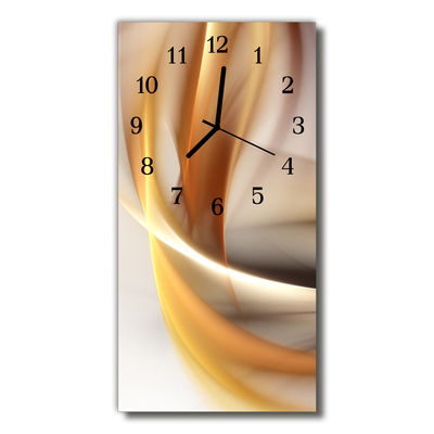 Horloge murale en verre Abstrait