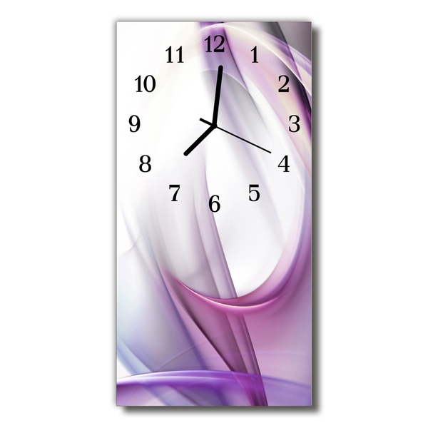 Horloge murale en verre Abstrait