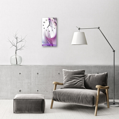 Horloge murale en verre Abstrait