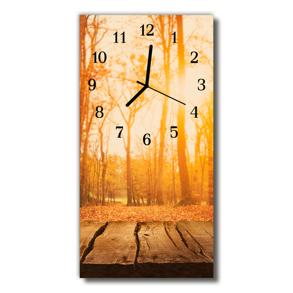 Horloge murale en verre Plate-forme