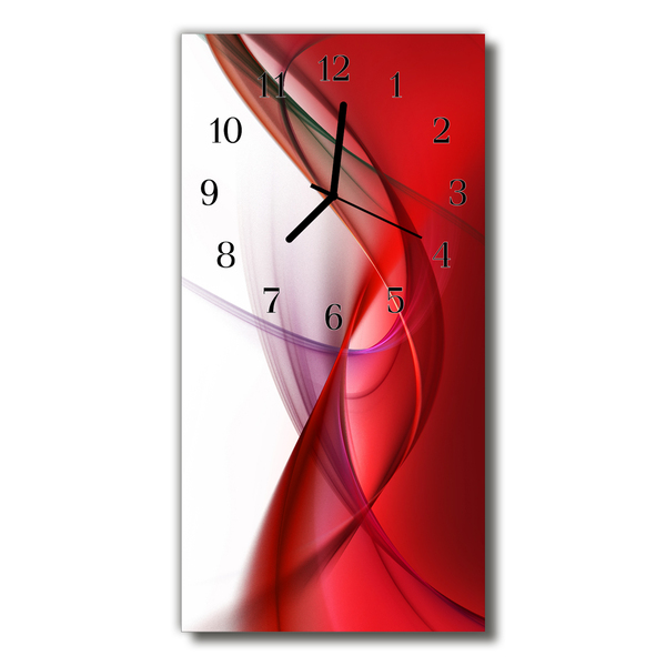 Horloge murale en verre Abstrait