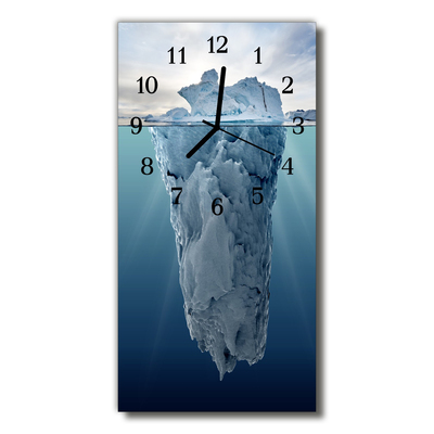 Horloge murale en verre Glacier