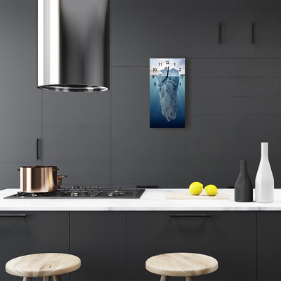 Horloge murale en verre Glacier