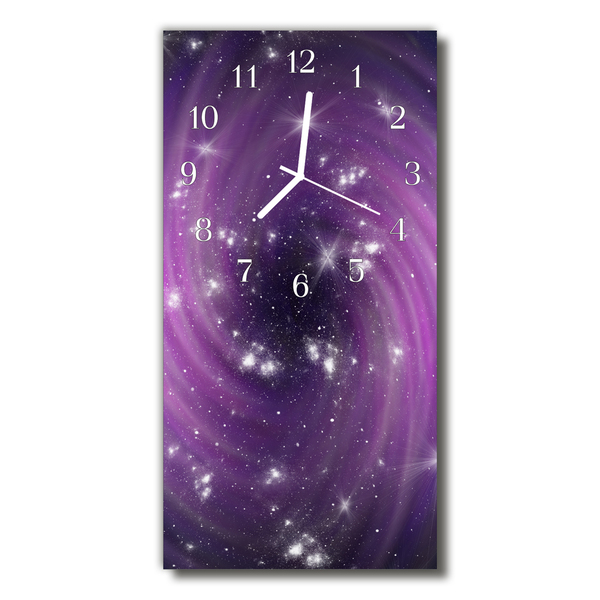 Horloge murale en verre Galaxie