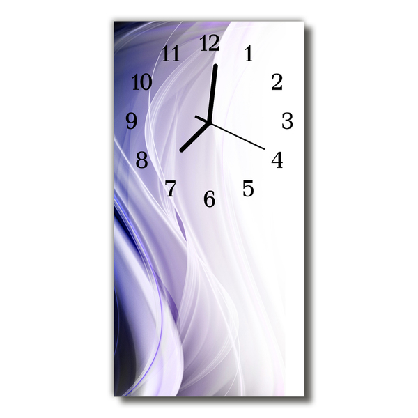 Horloge murale en verre Abstrait