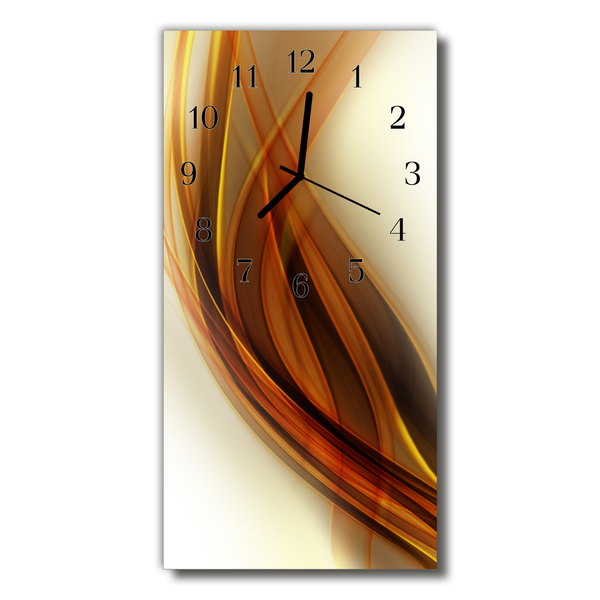 Horloge murale en verre Motif