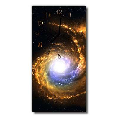 Horloge murale en verre Univers