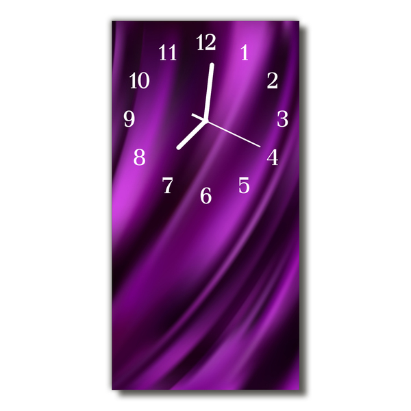 Horloge murale en verre Tissu