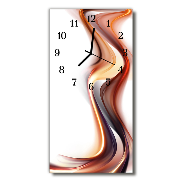 Horloge murale en verre Abstrait