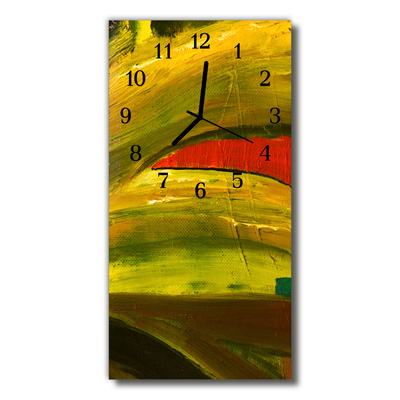 Horloge murale en verre Art