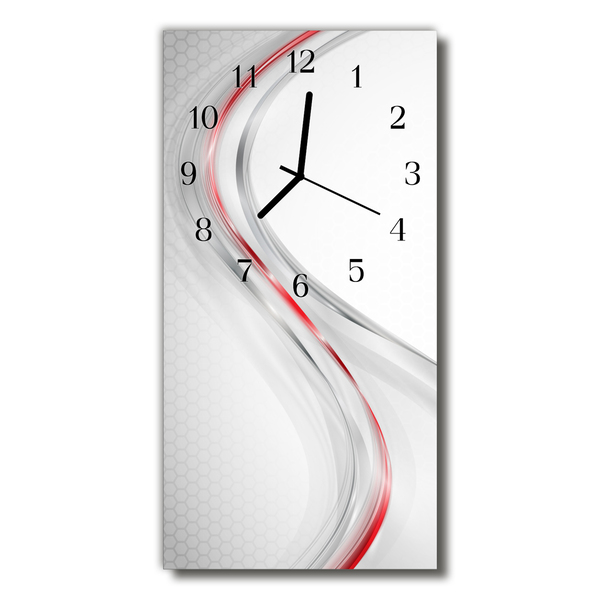 Horloge murale en verre Courbe