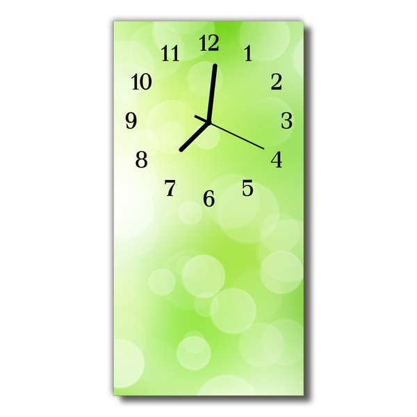 Horloge murale en verre Motif