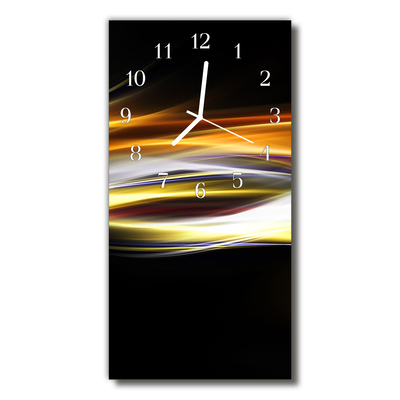 Horloge murale en verre Abstrait