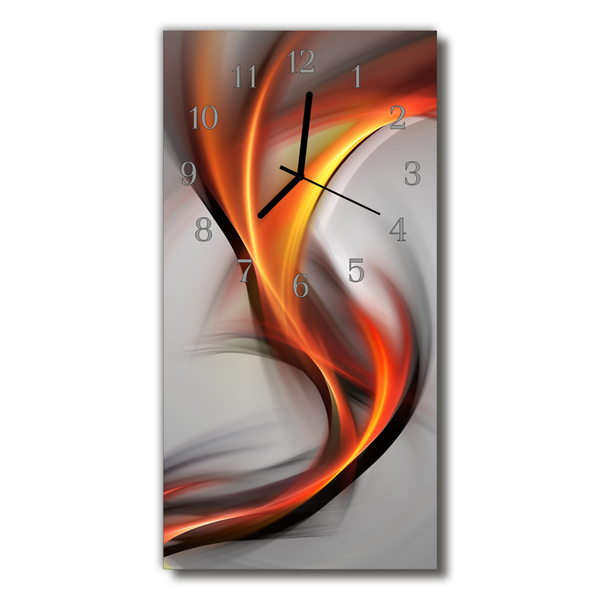 Horloge murale en verre Abstrait