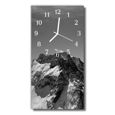 Horloge murale en verre Montagne