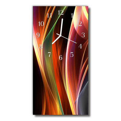 Horloge murale en verre Abstrait