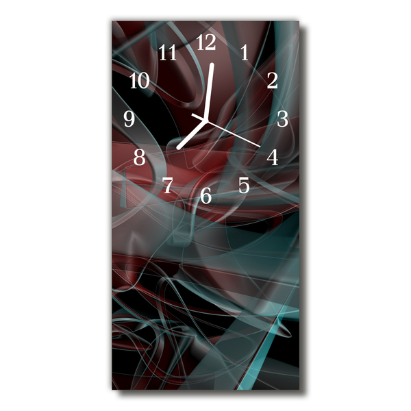 Horloge murale en verre Motif