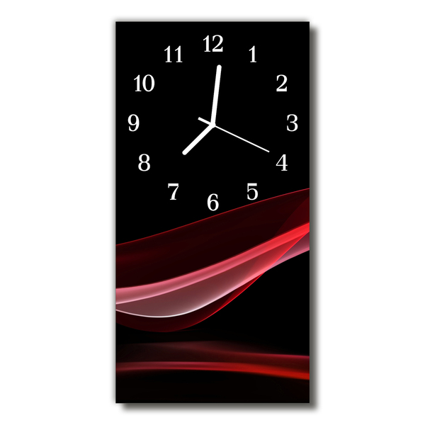 Horloge murale en verre Abstrait