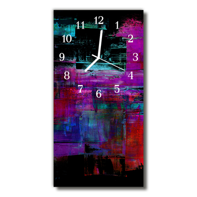 Horloge murale en verre Art