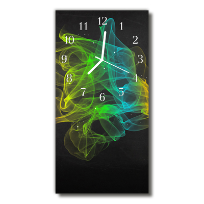 Horloge murale en verre Motif