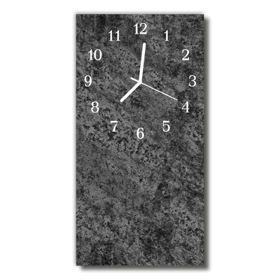 Horloge murale en verre Graphite