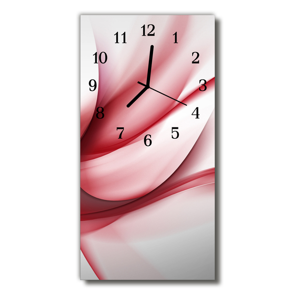 Horloge murale en verre Abstrait