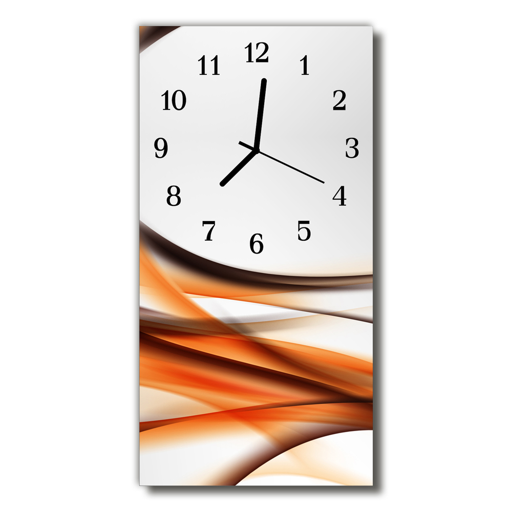 Horloge murale en verre Abstrait