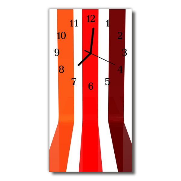 Horloge murale en verre Bande